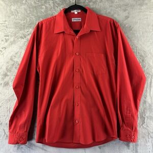 Berlioni Italy Button Up Shirt Men's 20 Red